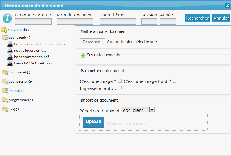 Gestionnaire de document